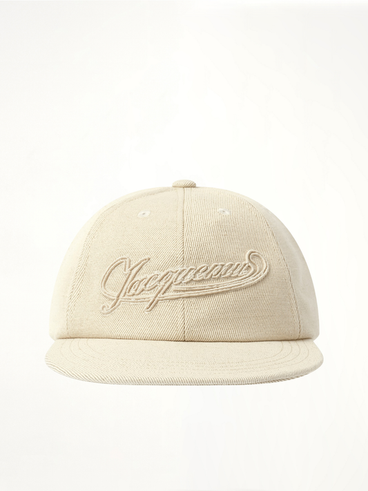 Image of Hats. Productname: JACQUEMUS La Casquette Baseball Cap in WHITE colour by brand - JACQUEMUS