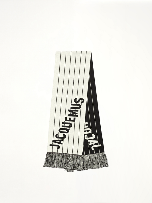 Image of Accessories. Productname: JACQUEMUS L'Echarpe Liga Scarf in BLACK colour by brand - JACQUEMUS