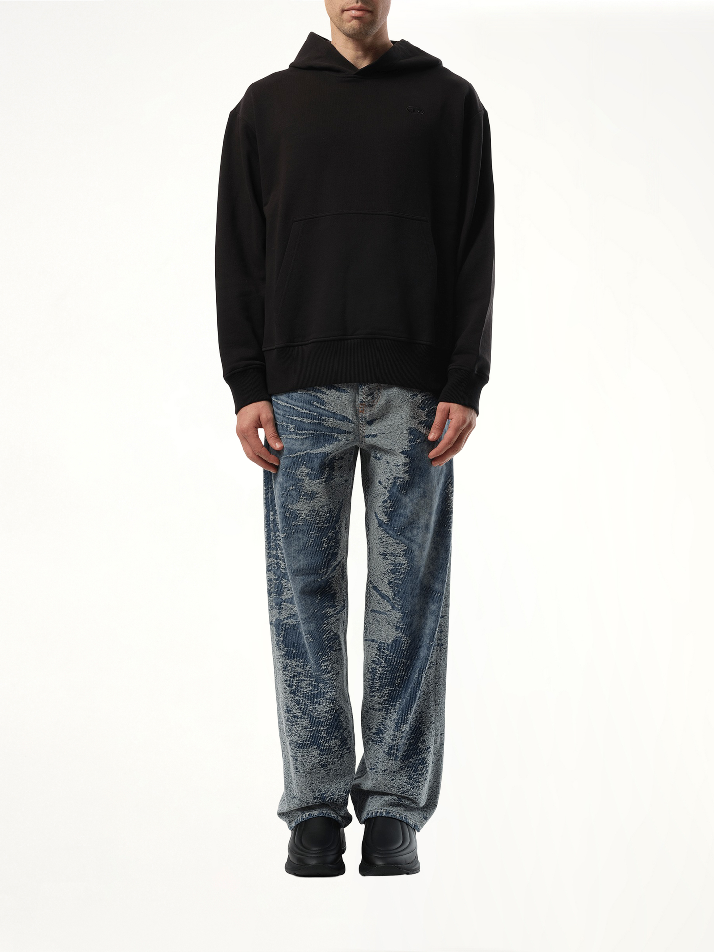 DIESEL S-Macs Oval D Hoodie (Black)