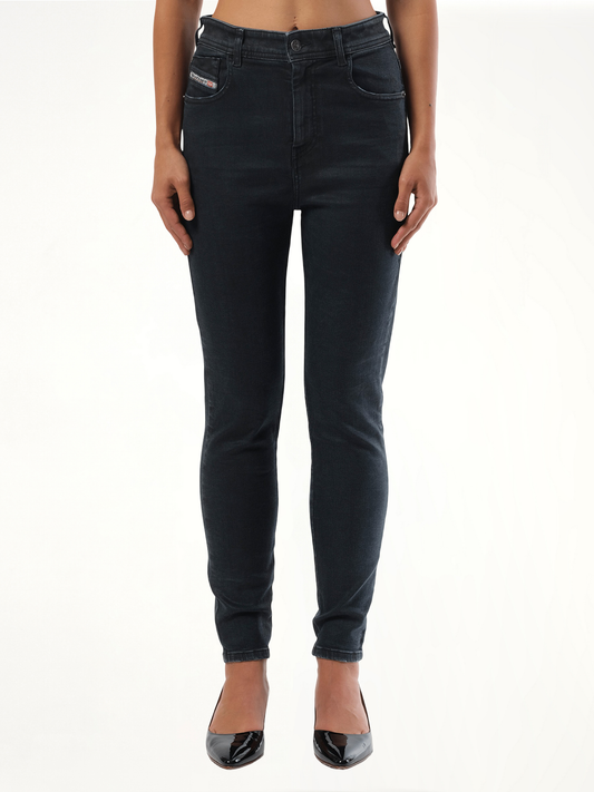 Image of Jeans. Productname: DIESEL 1984 Slandy High Jeans in Black colour by brand - DIESEL