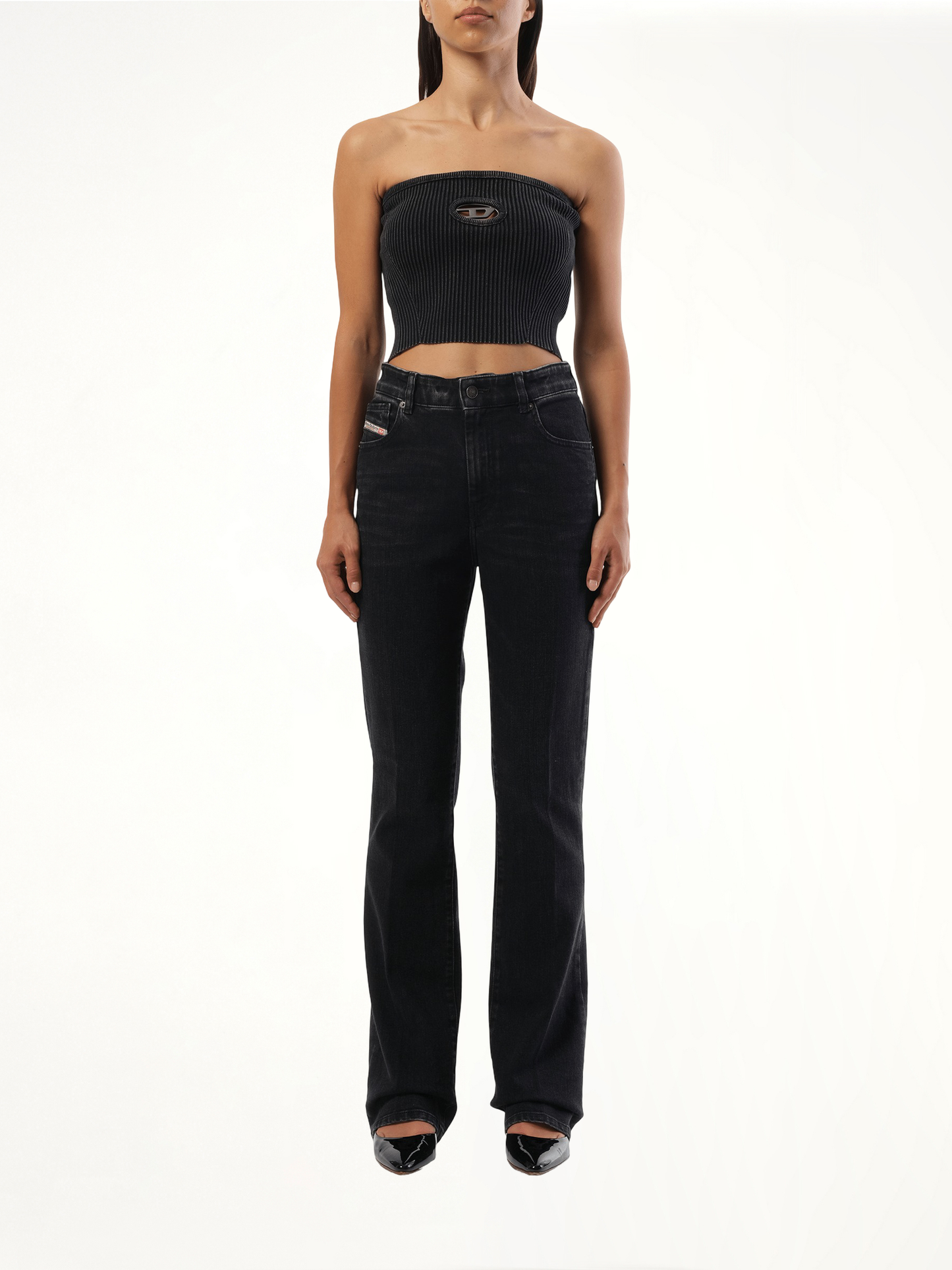 DIESEL M-Clarksvillex Cropped Top (Black)