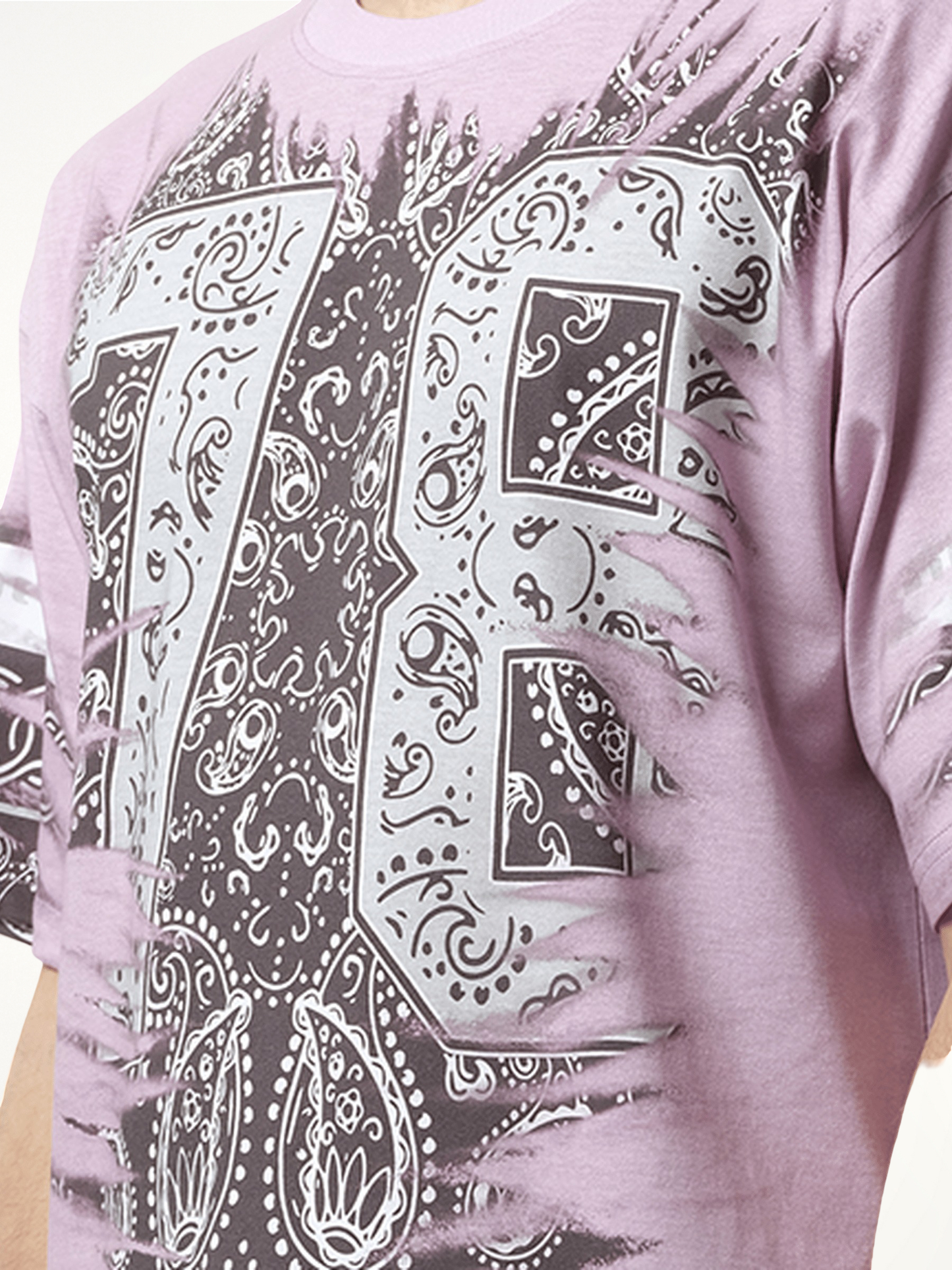 DIESEL Bandana Print T-Shirt (Black)