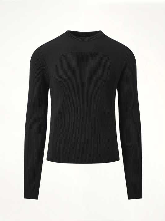 RICK OWENS Ribbed Geo Sweater (Black)