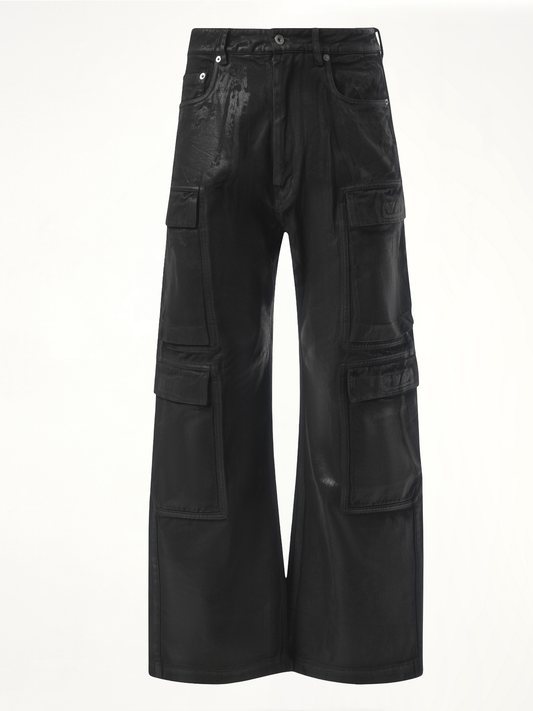 RICK OWENS DRKSHDW Double Cargo Jeans (Black)