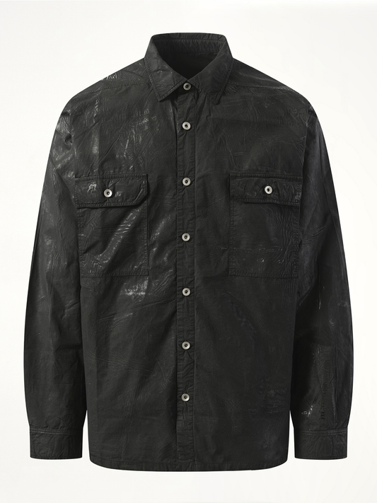 RICK OWENS DRKSHDW Denim Jumbo Outershirt (Black)