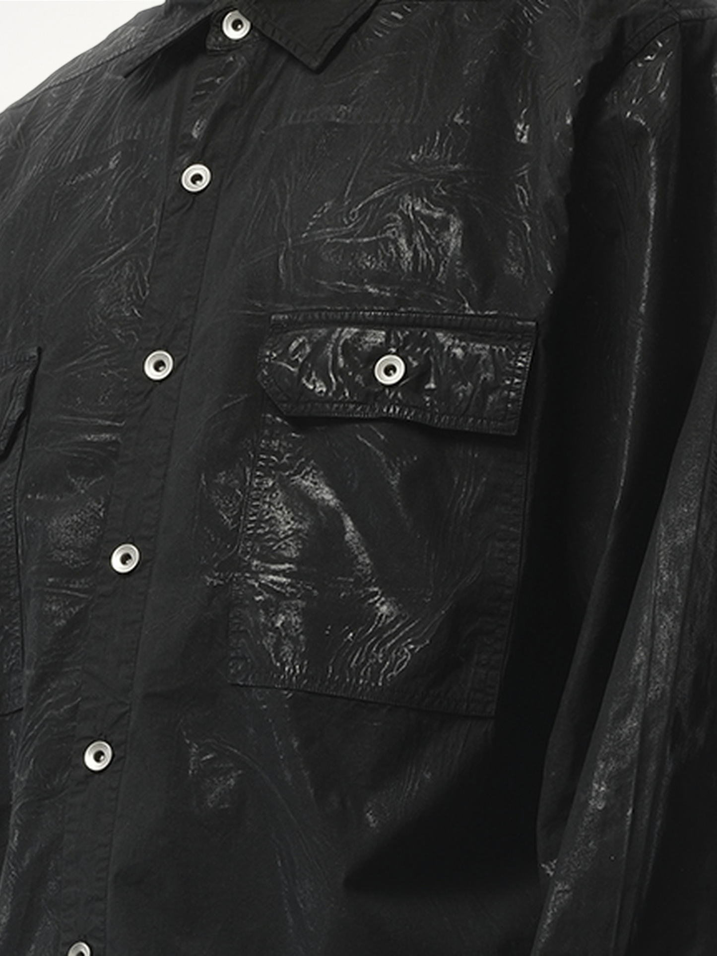 RICK OWENS DRKSHDW Denim Jumbo Outershirt (Black)
