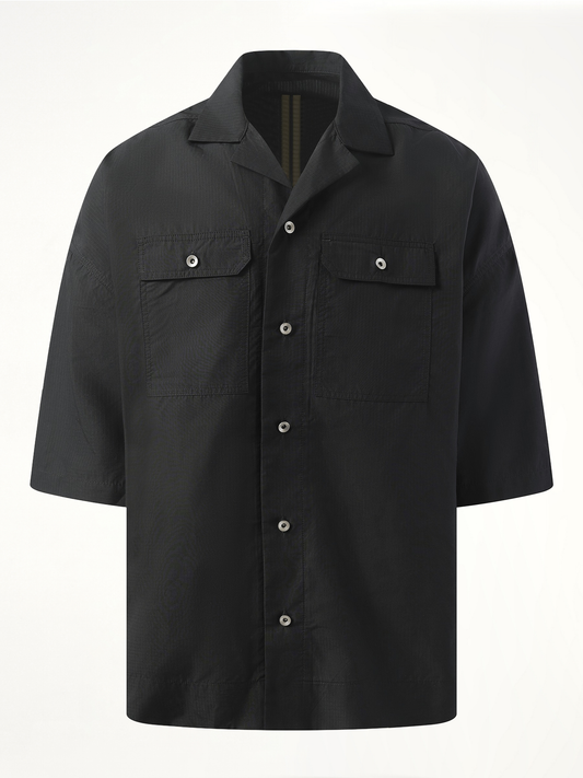 RICK OWENS DRKSHDW Ripstop Magnum Tommy Shirt (Black)