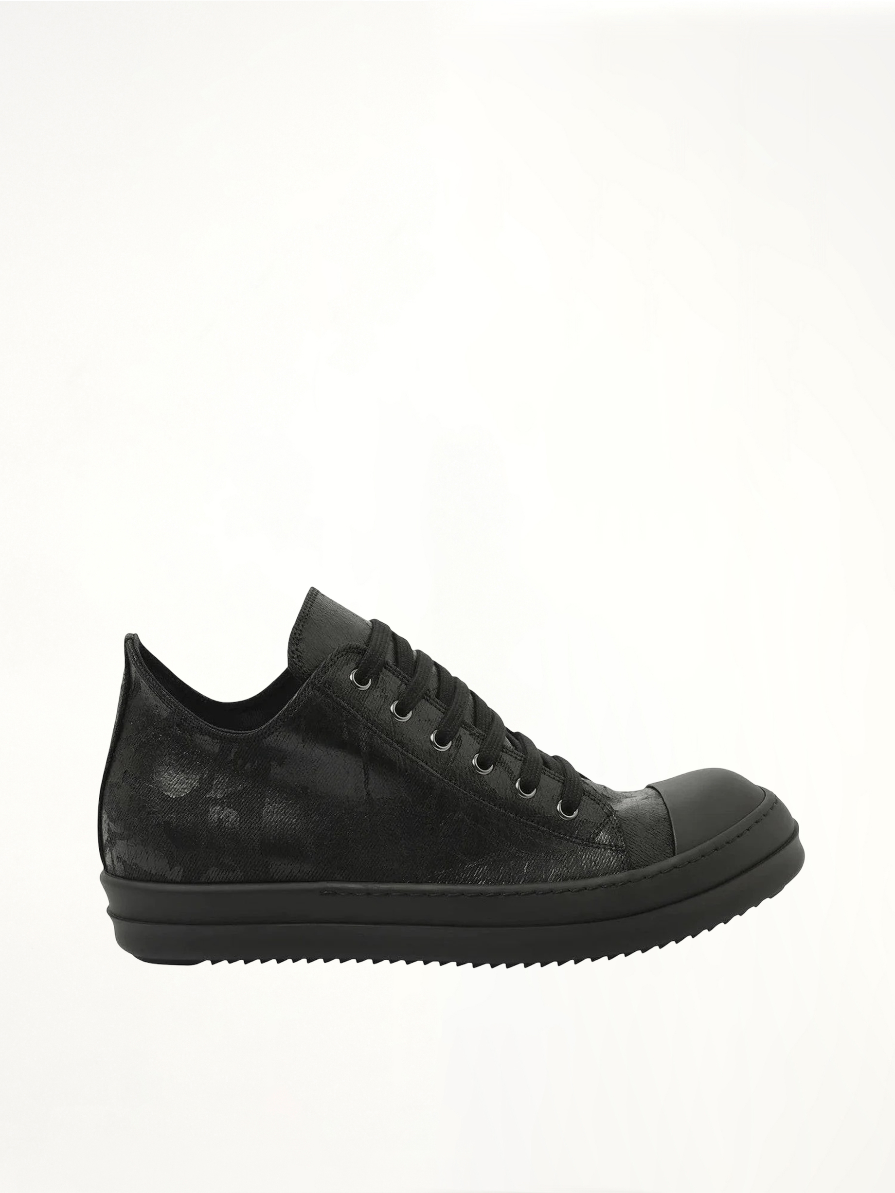 Image of Sneakers. Product name - Mono Colour Low Sneaks in Black colour by brand - RICK OWENS DRKSHDW