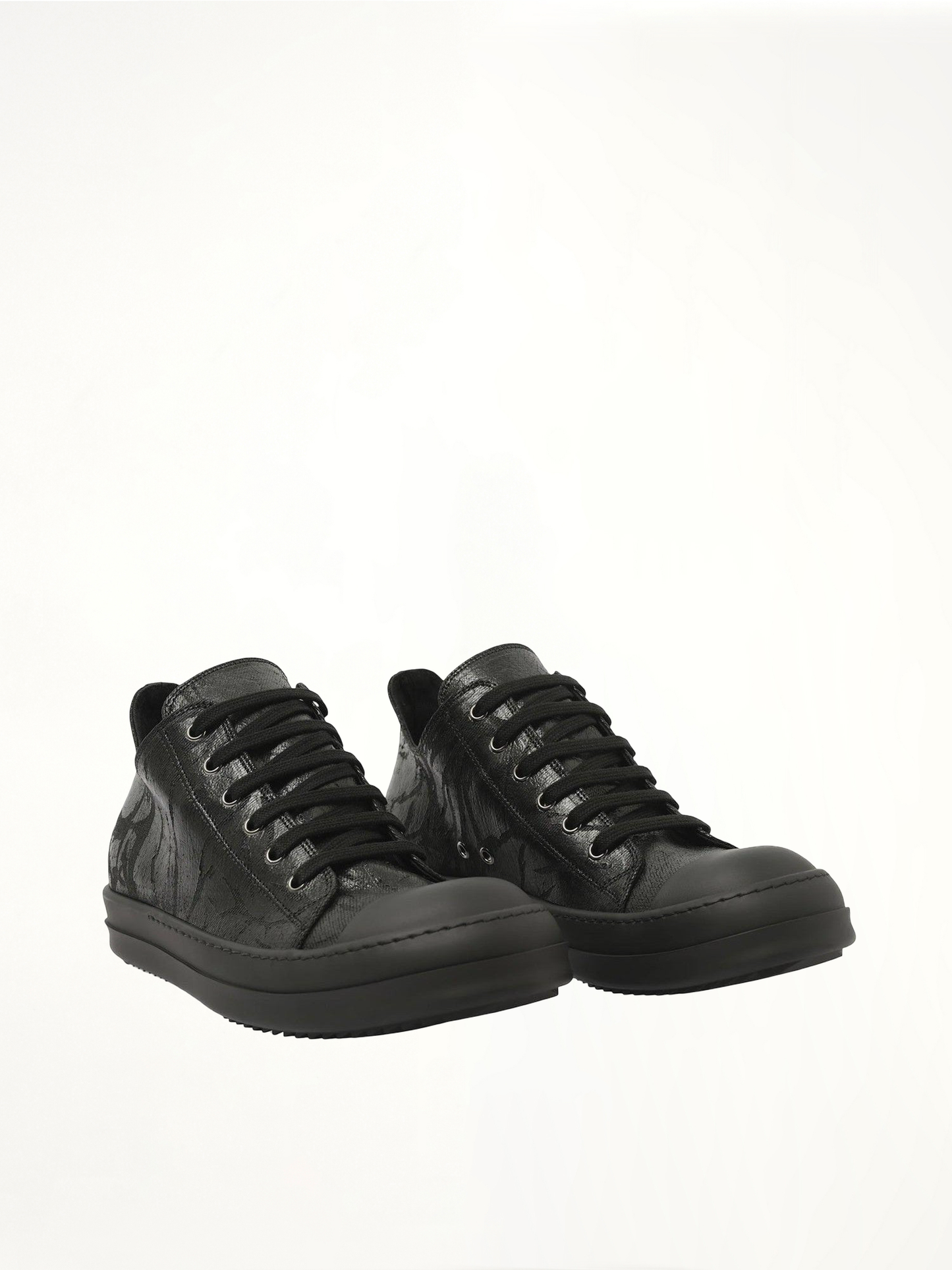 RICK OWENS DRKSHDW Mono Colour Low Sneaks (Black)