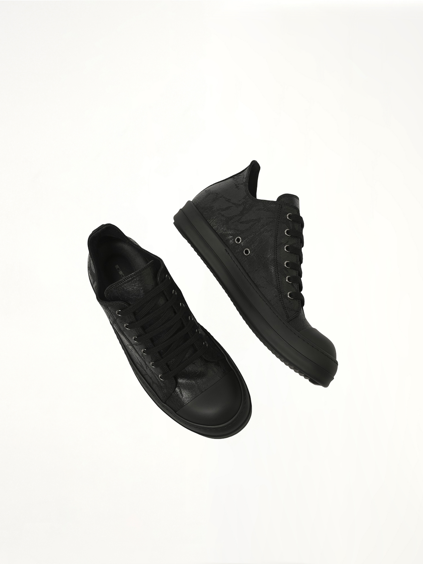 RICK OWENS DRKSHDW Mono Colour Low Sneaks (Black)