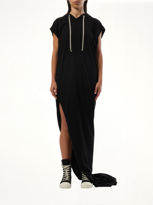 Image of Dresses. Productname: RICK OWENS DRKSHDW Edfu T Dress in Black colour by brand - RICK OWENS DRKSHDW