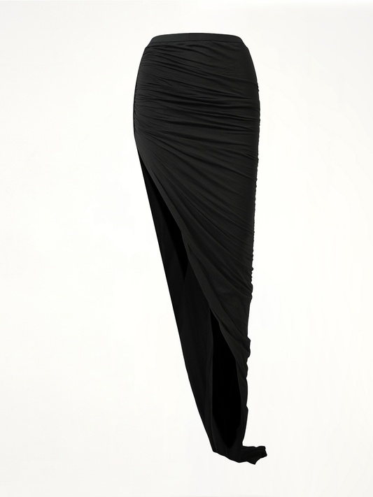 RICK OWENS DRKSHDW Edfu Long Skirt (Black)