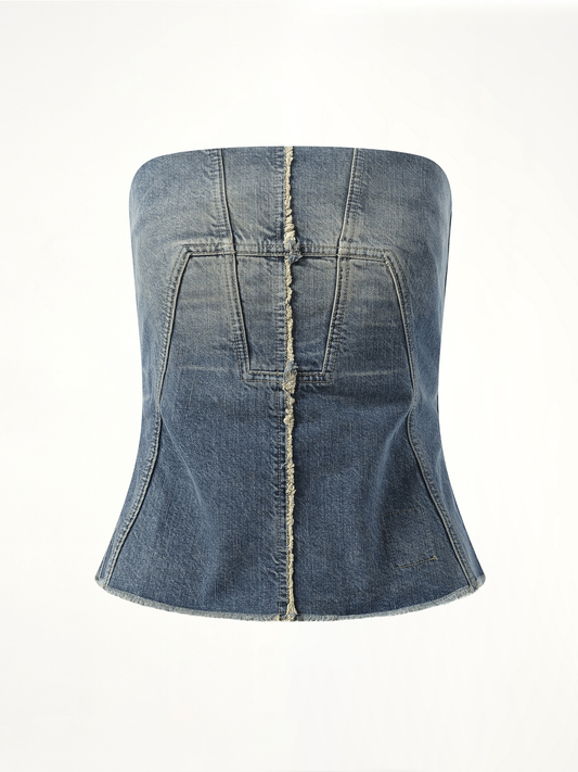 RICK OWENS DRKSHDW Bustier Top (Blue)