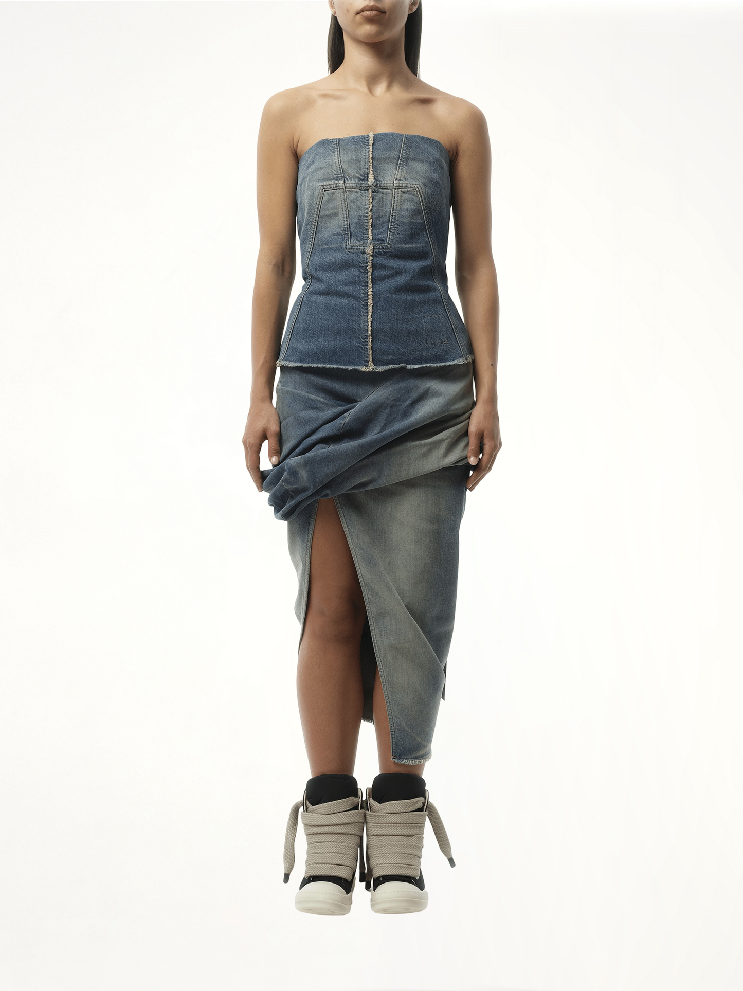 RICK OWENS DRKSHDW Bustier Top (Blue)