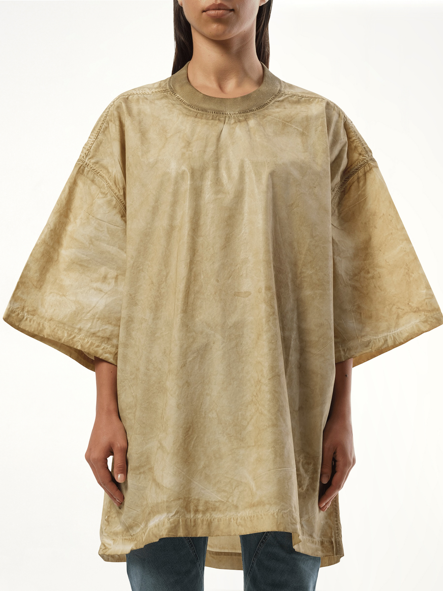 Image of T-Shirts. Productname: RICK OWENS DRKSHDW Tommy T-Shirt in Brown colour by brand - RICK OWENS DRKSHDW