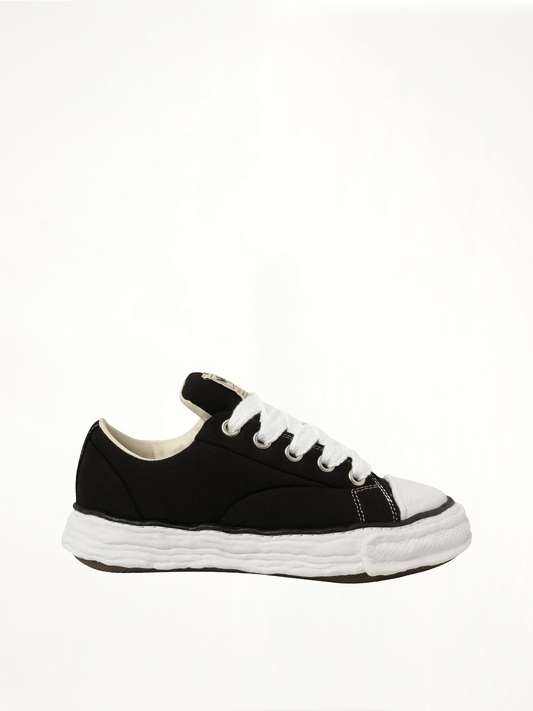 Image of Sneakers. Product name - Peterson 23 OG Padded Sneaker in Black colour by brand - MAISON MIHARA YASUHIRO