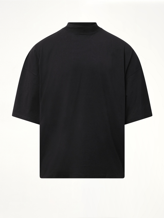 JIL SANDER Mock Neck T-Shirt (Black)