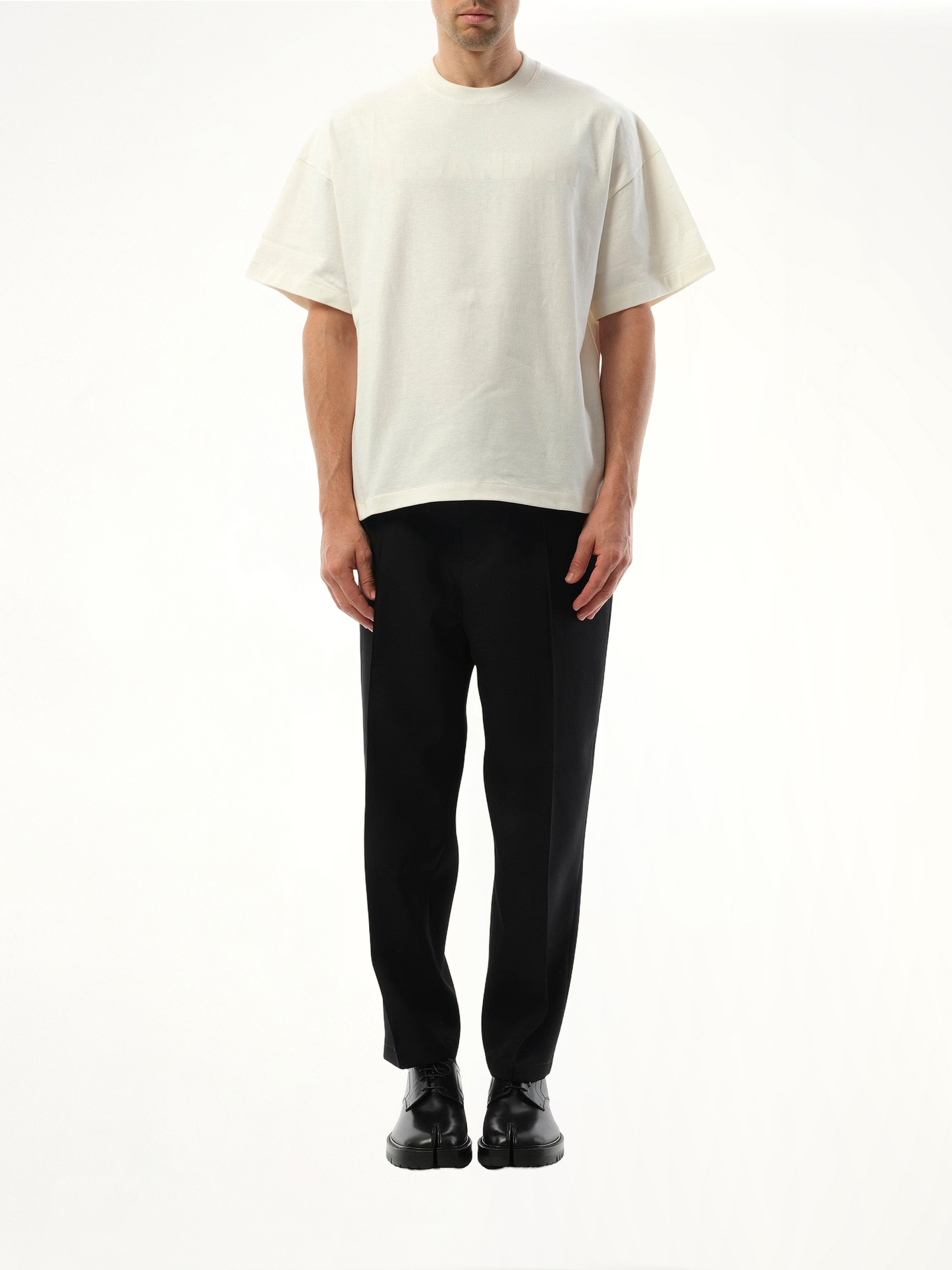 Tonal Jil Sander Logo T-Shirt (Porcelain)