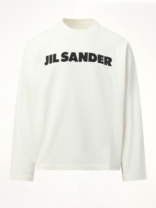Jil Sander Logo Long Sleeve T-Shirt (Porcelain)