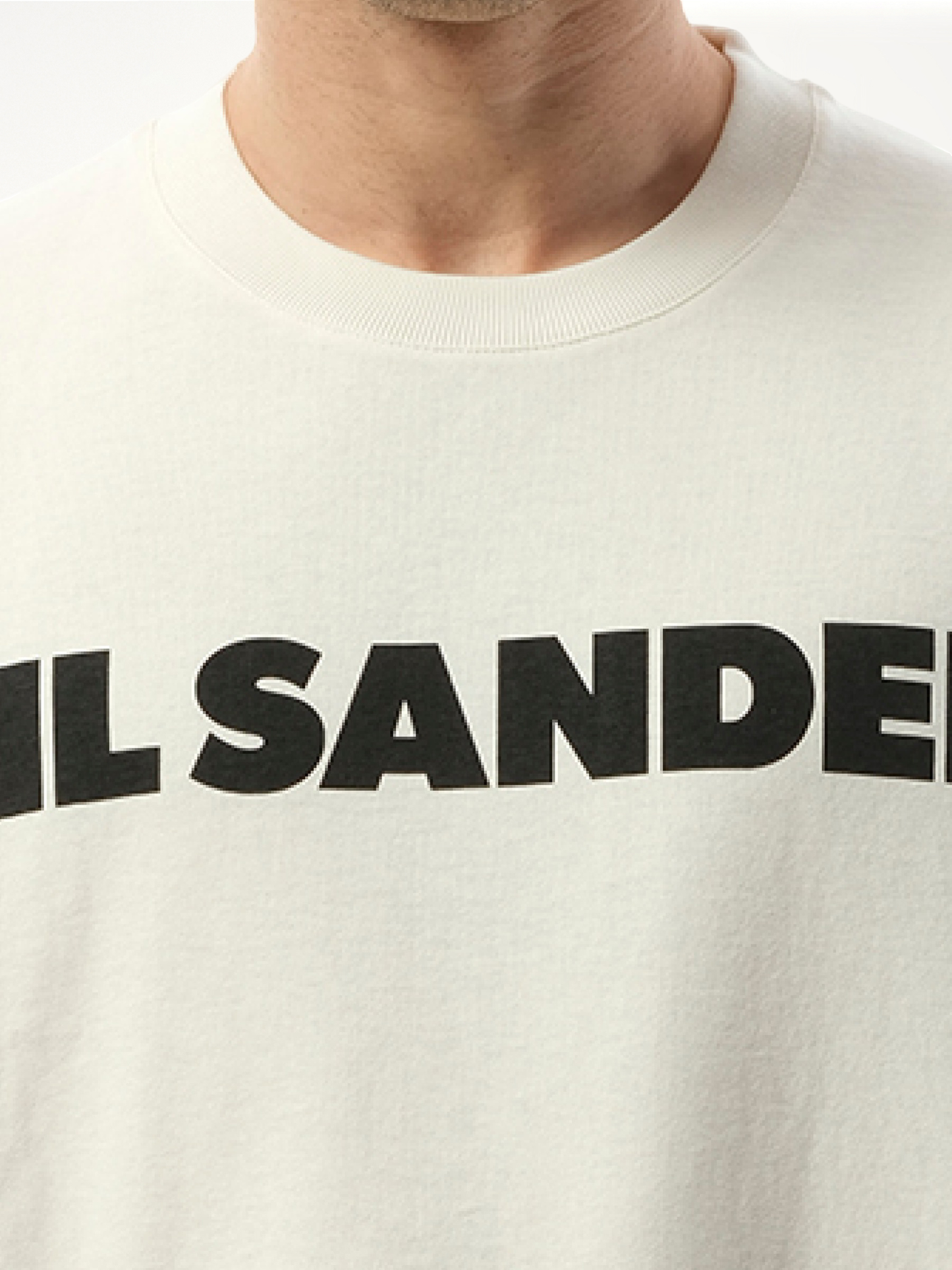 Jil Sander Logo Long Sleeve T-Shirt (Porcelain)