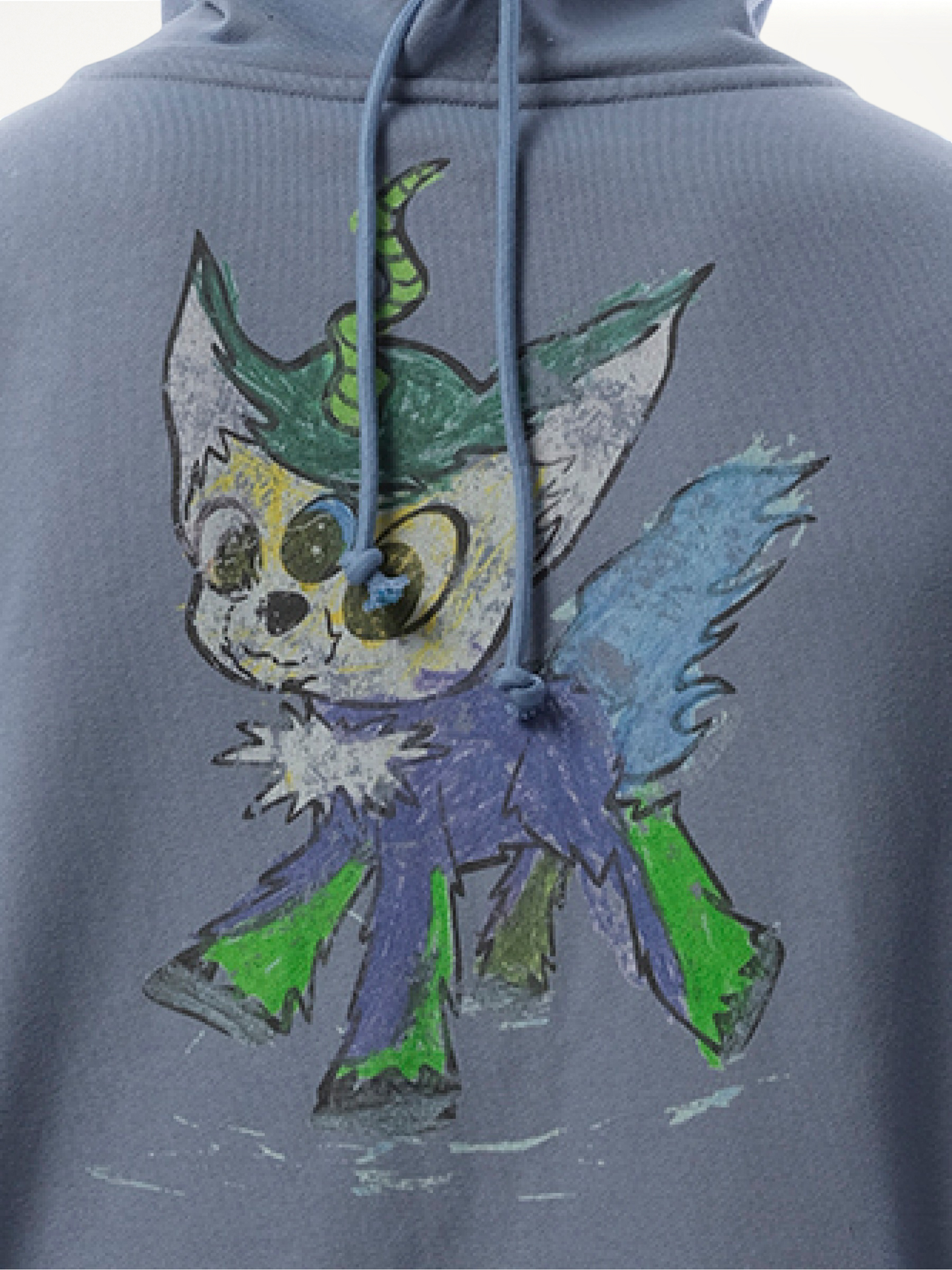 WE11DONE Twin All Around Hoodie Zip-Up (Blue)