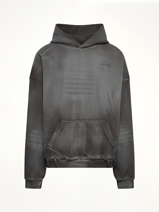 WE11DONE Spray Washed Hoodie (Black)