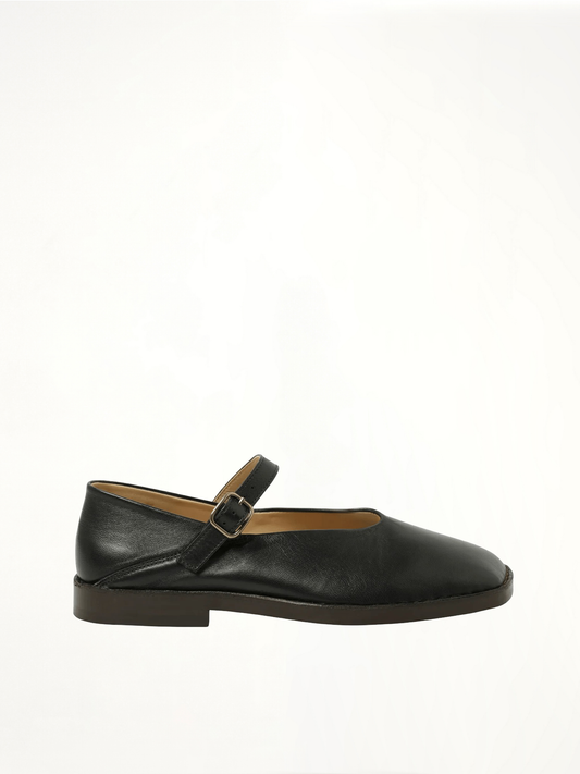 Image of Shoes. Productname: LEMAIRE Ballerina Shoes in Black colour by brand - LEMAIRE