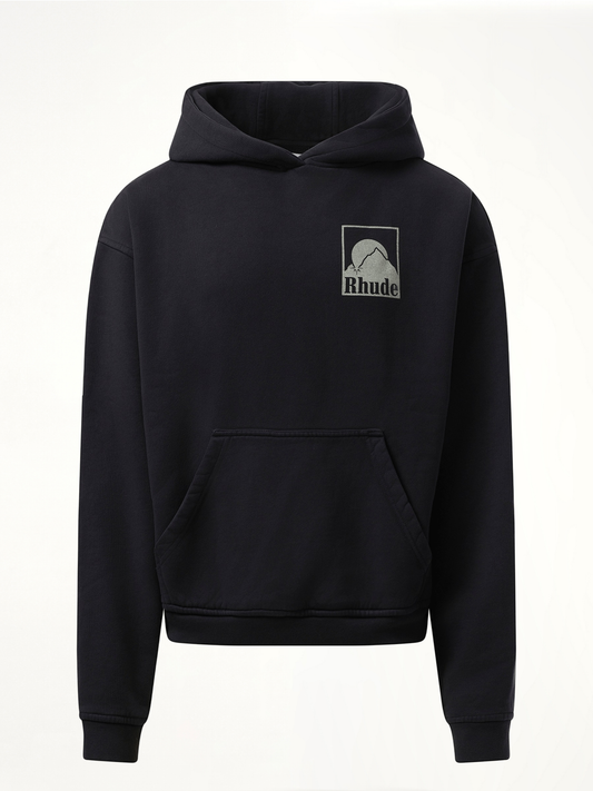 RHUDE Moonlight Badge Hoodie (Black)