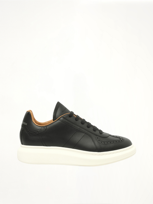 Image of Sneakers. Productname: ALEXANDER MCQUEEN Candid Calf Larry Sneaker in BLACK colour by brand - ALEXANDER MCQUEEN
