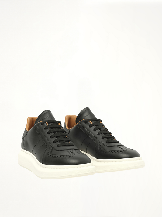 ALEXANDER MCQUEEN Candid Calf Larry Sneaker (Black)