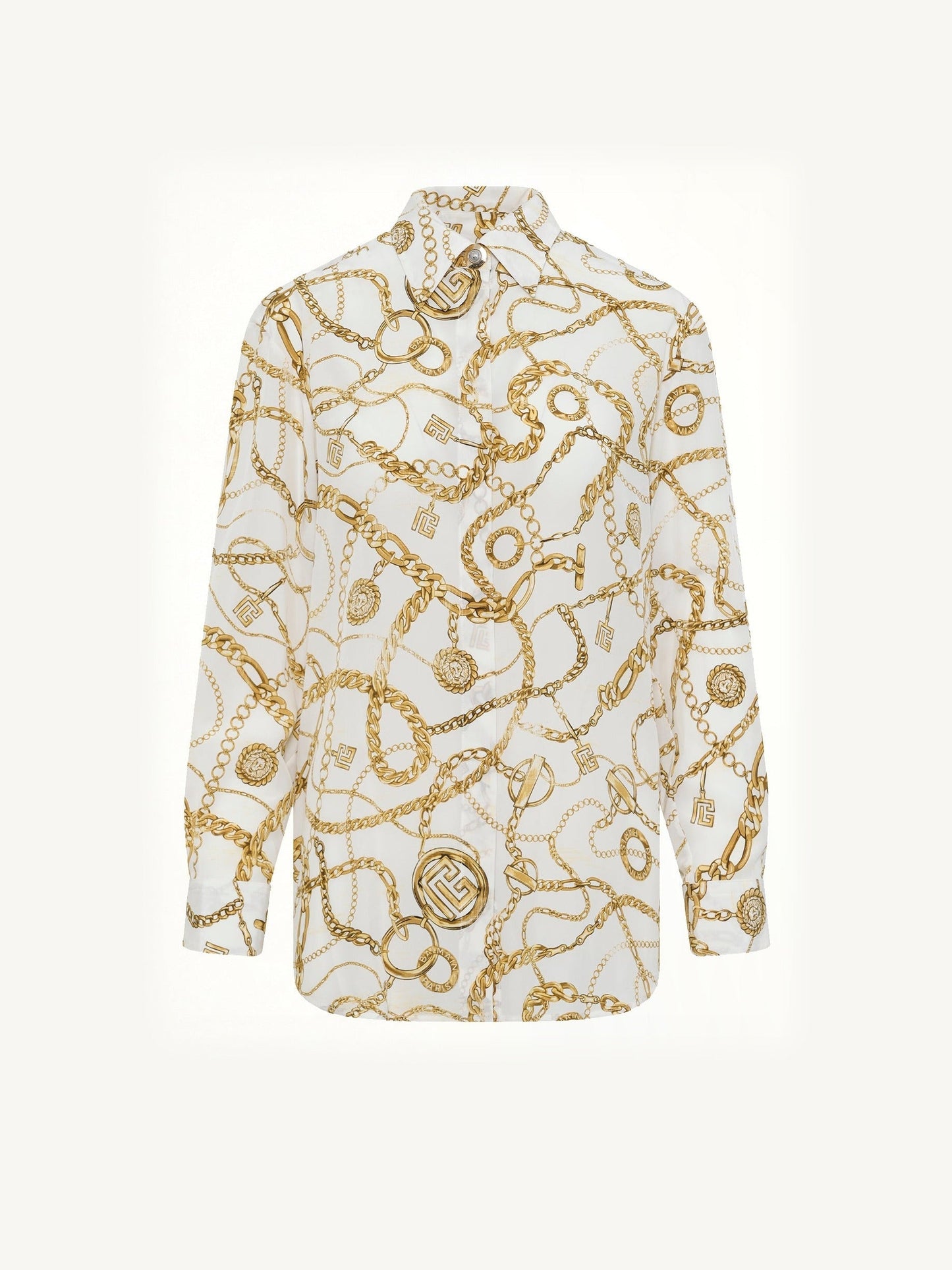 BALMAIN Chains Printed T-Shirt (White)
