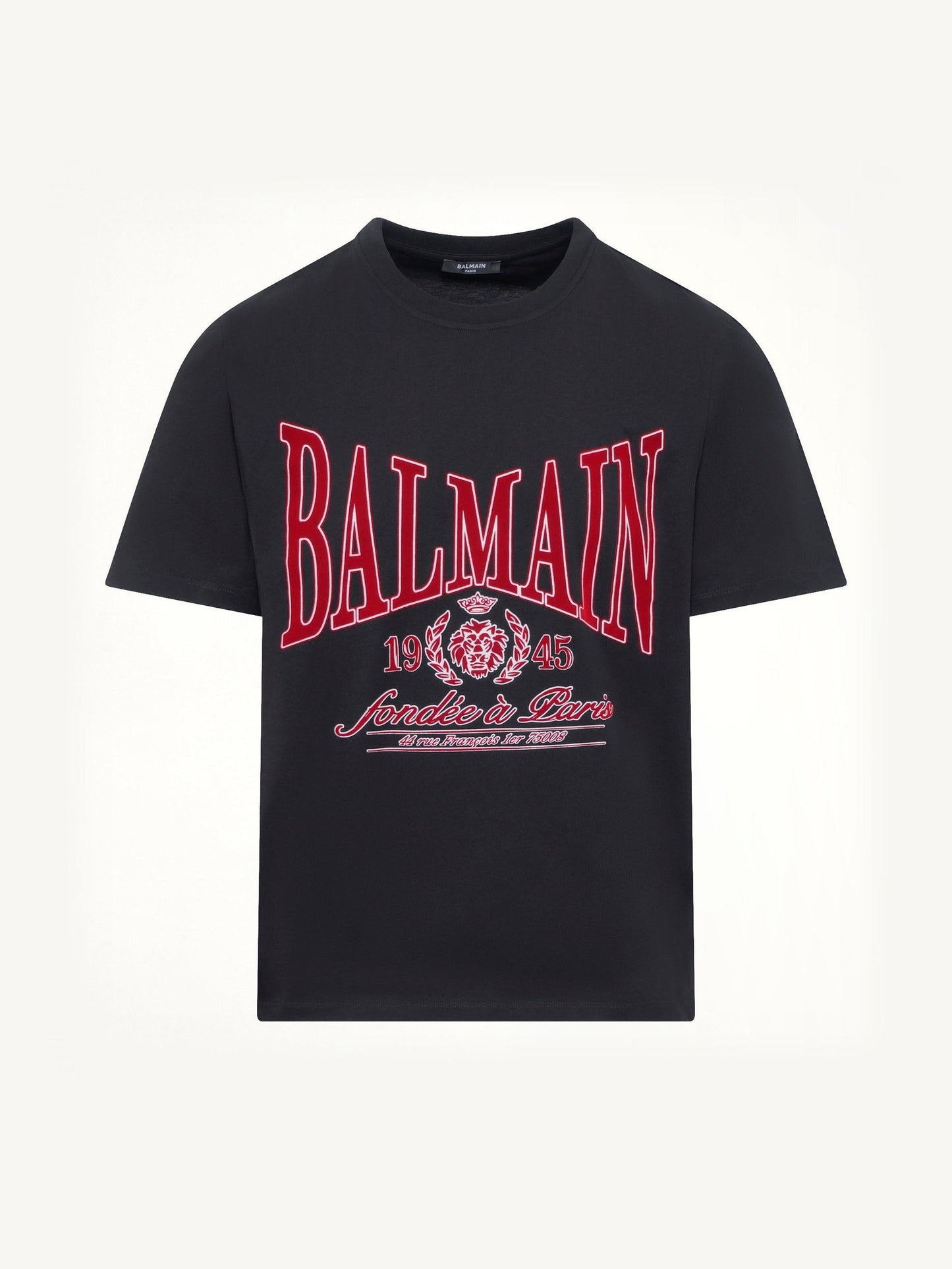 Balmain College Flock T-Shirt (Black)