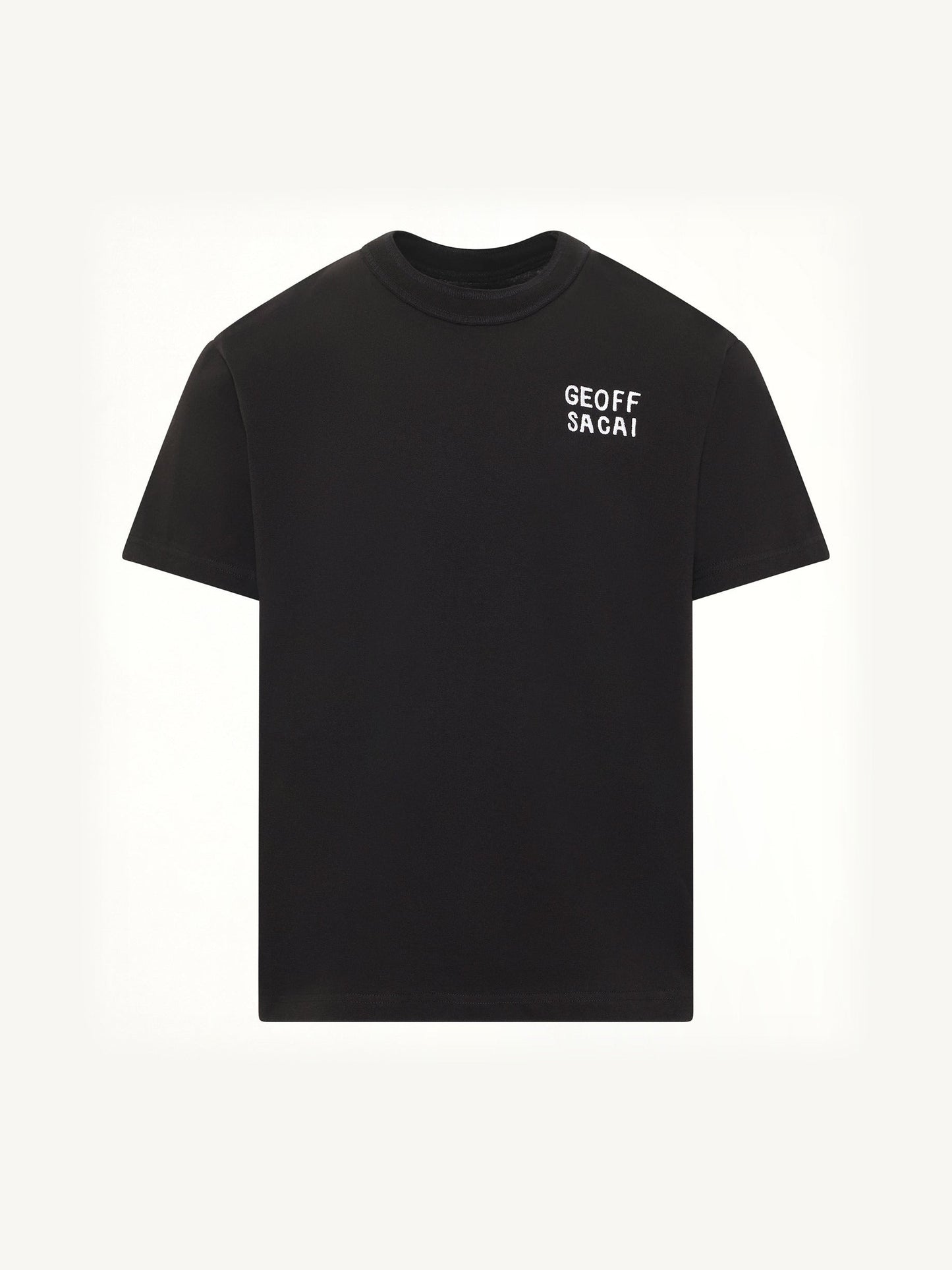 Geoff Sacai Embroidery T-Shirt (Black)