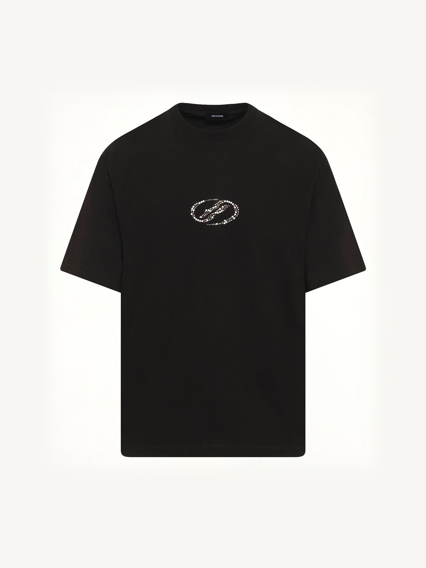 WE11DONE Rhinestone T-Shirt (Black)