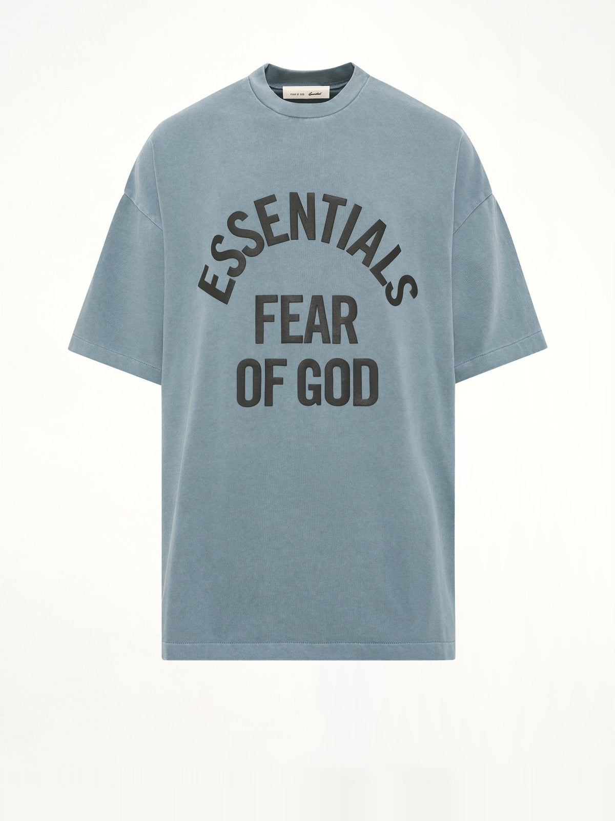 FEAR OF GOD ESSENTIALS Campus 90's Short Sleeve T-Shirt (Blue)