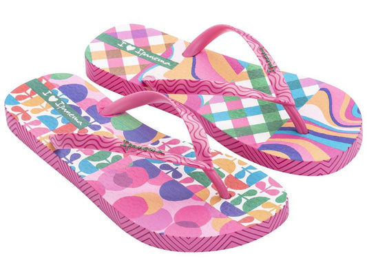 Image of Sandals. Product name - Semm Igual Pop Women's Ipanema PK/GREEN/YW GRENDENE in Pk/Green/Yw colour by brand - IPANEMA