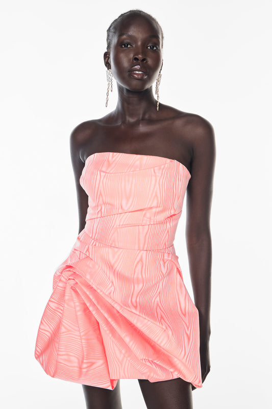 Melting Moments Bubble Dress (Melon)