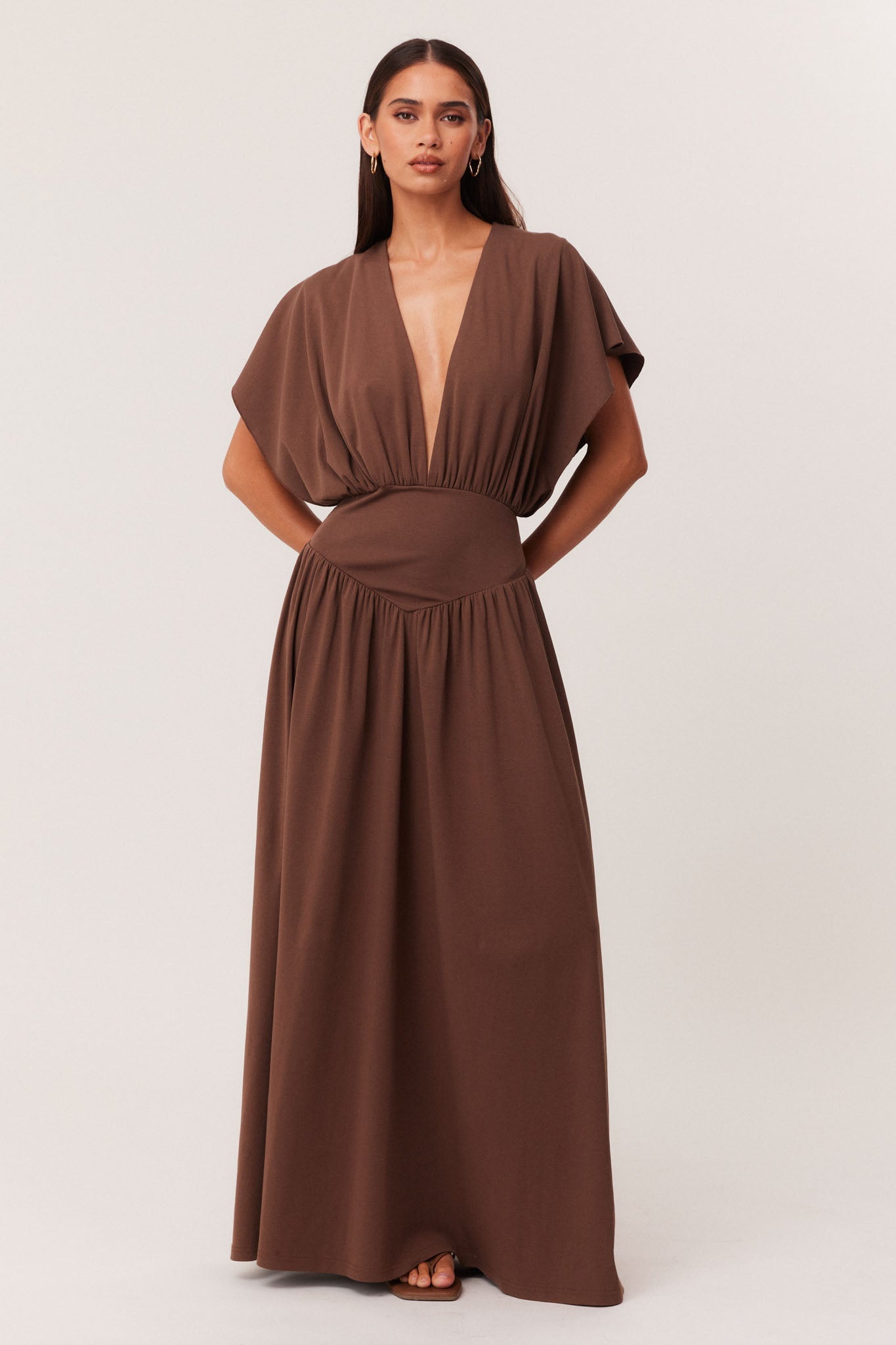 SNDYS HEINE MAXI DRESS (Mocha)