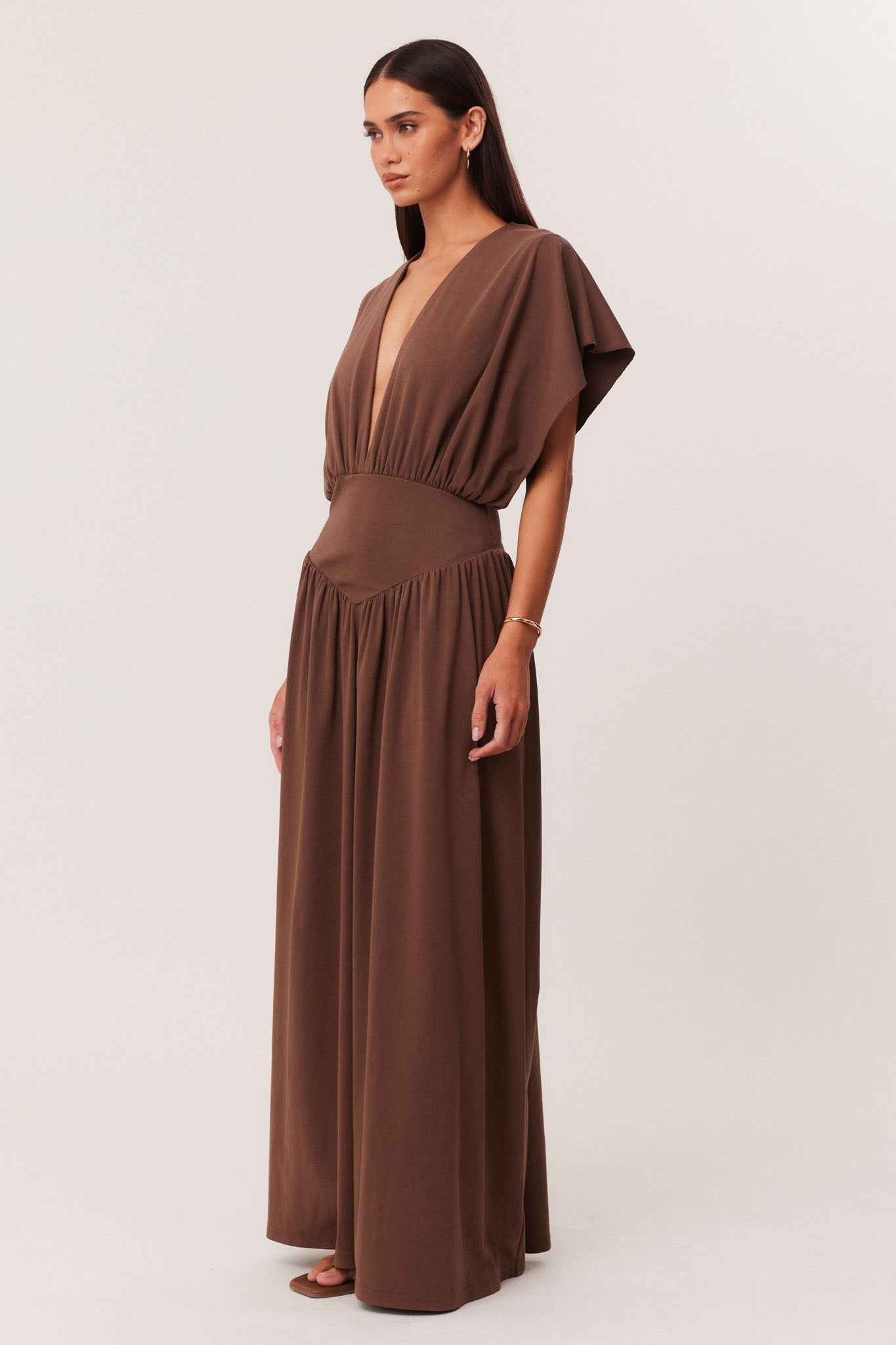 SNDYS HEINE MAXI DRESS (Mocha)