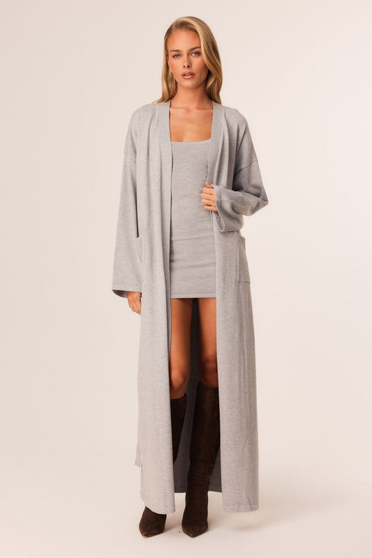 SNDYS SAMIRA MAXI CARDIGAN (Grey)