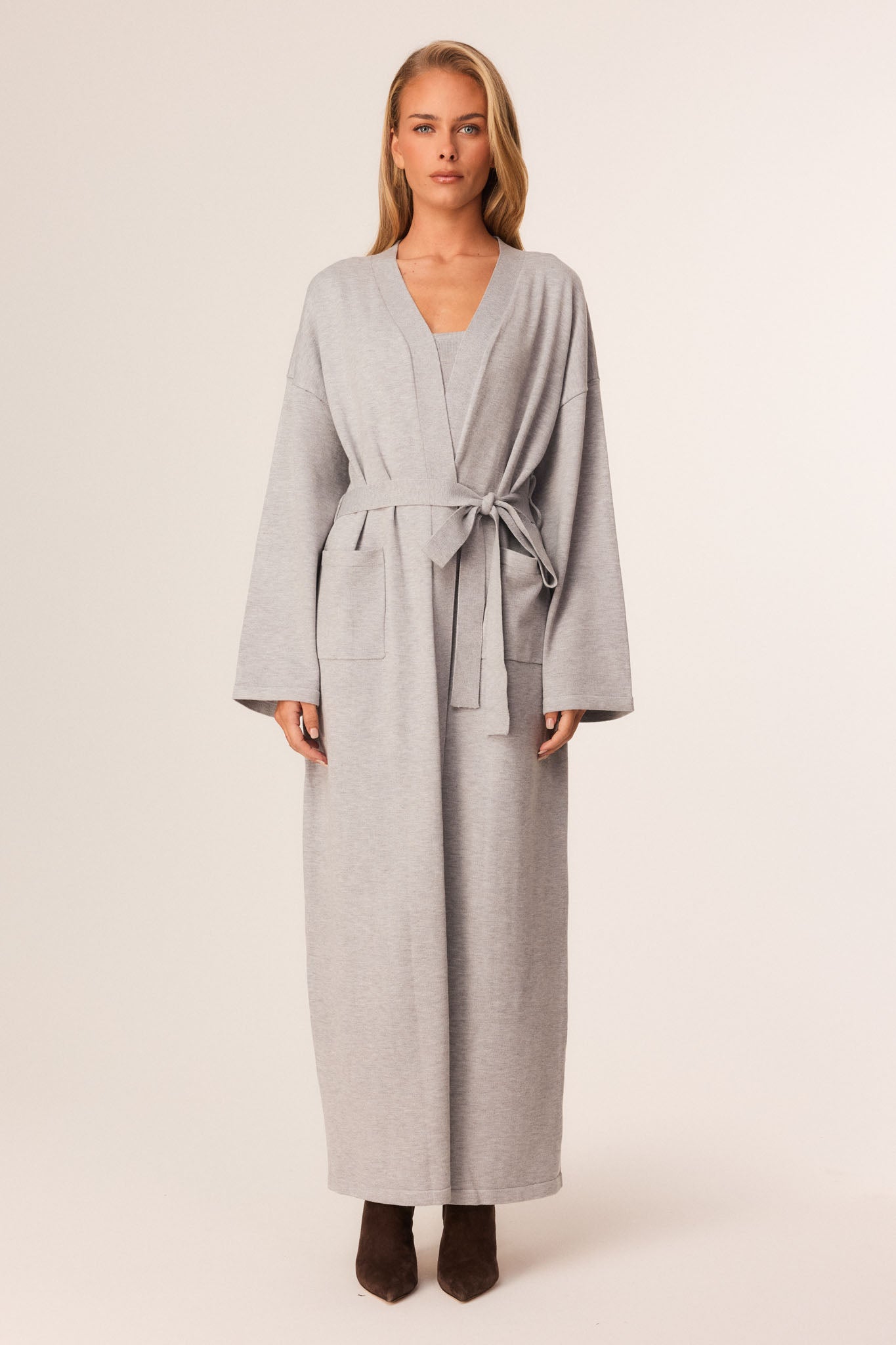 SNDYS SAMIRA MAXI CARDIGAN (Grey)