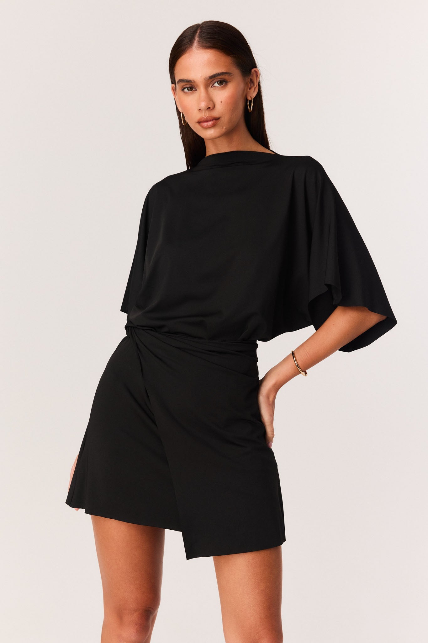 SNDYS CORA MINI DRESS (Black)