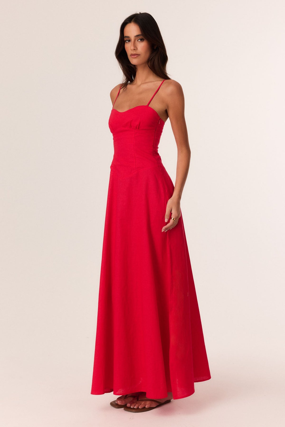 SNDYS TALIA MAXI DRESS (Red)