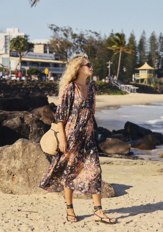 Image of Dresses. Productname: Auguste The Label Ellis Midi Dress in Black colour by brand - Auguste The Label