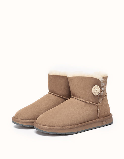 AUSTRALIAN SHEPHERD® MINI BUTTON Boots (Chestnut)