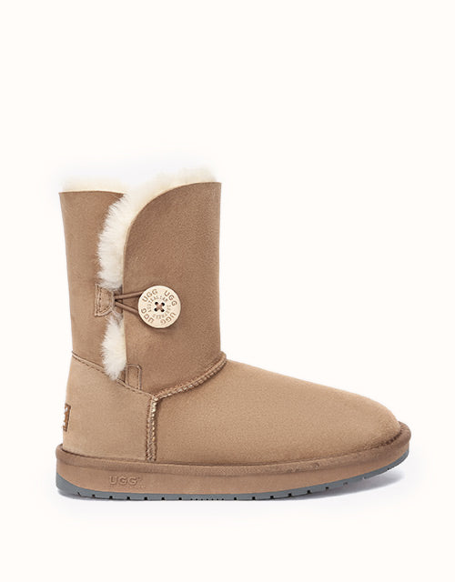 Image of Boots. Product name - AUSTRALIAN SHEPHERD® SHORT BUTTON Boots in Chestnut colour by brand - Australian Shepherd