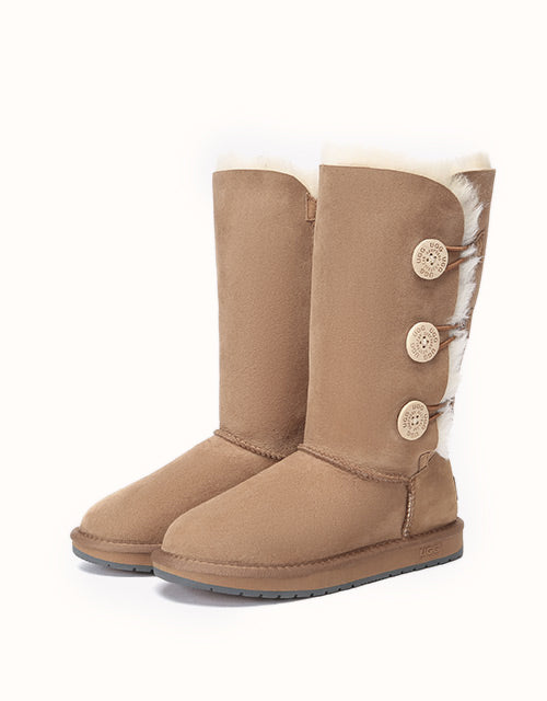 AUSTRALIAN SHEPHERD® TALL BUTTON Boots (Chestnut)