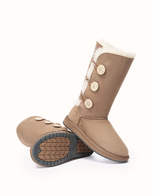 AUSTRALIAN SHEPHERD® TALL BUTTON Boots (Chestnut)
