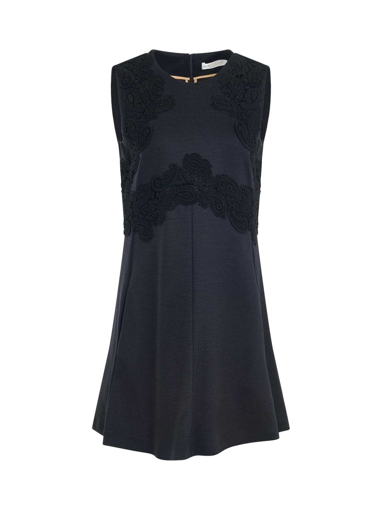 Image of a model wearing Dress. Productname: CHLOE Robe Dress in Black colour by brand - CHLOE