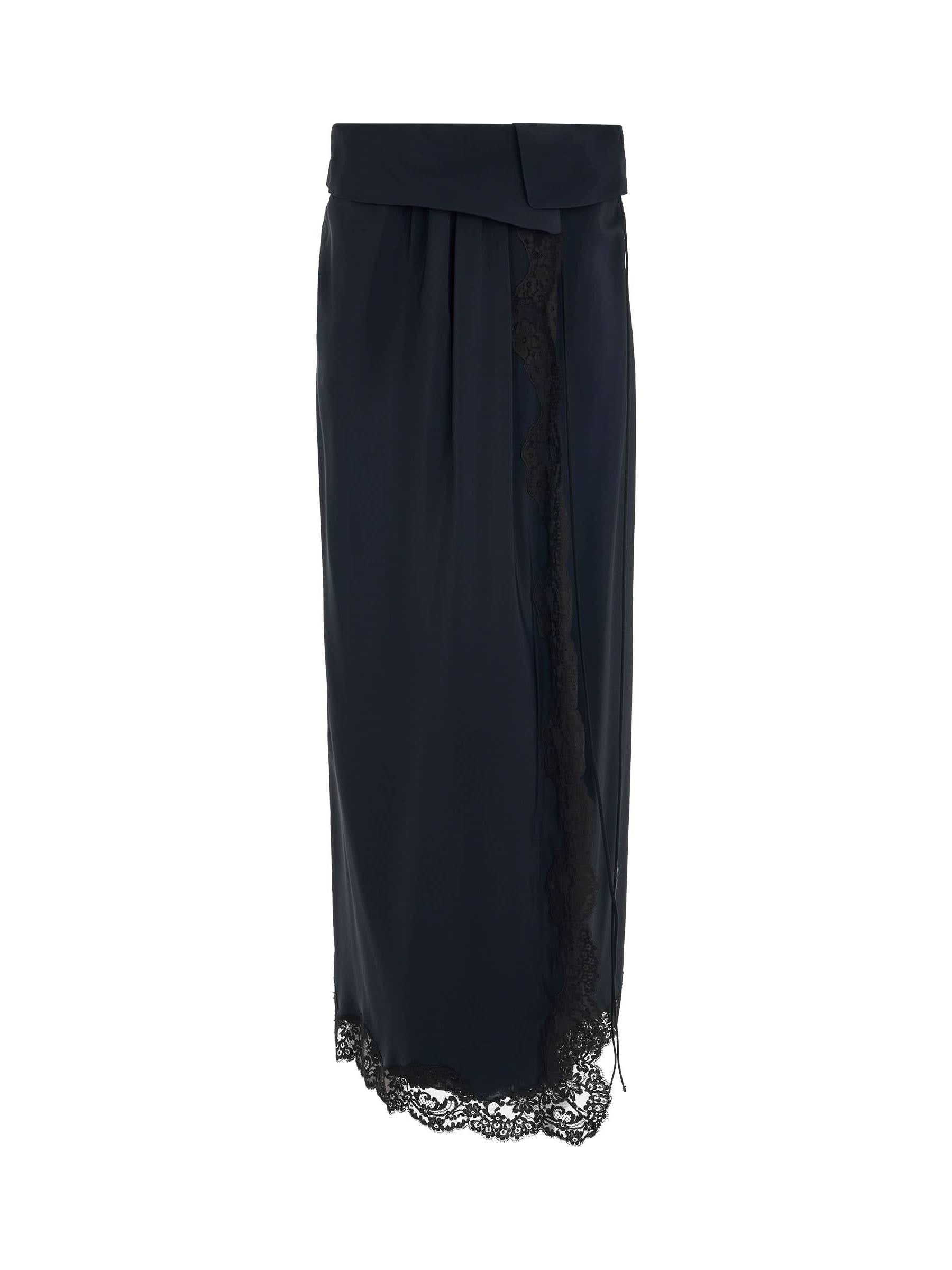 Image of a model wearing Skirts. Productname: CHLOE Jupe Skirt in Blue colour by brand - CHLOE